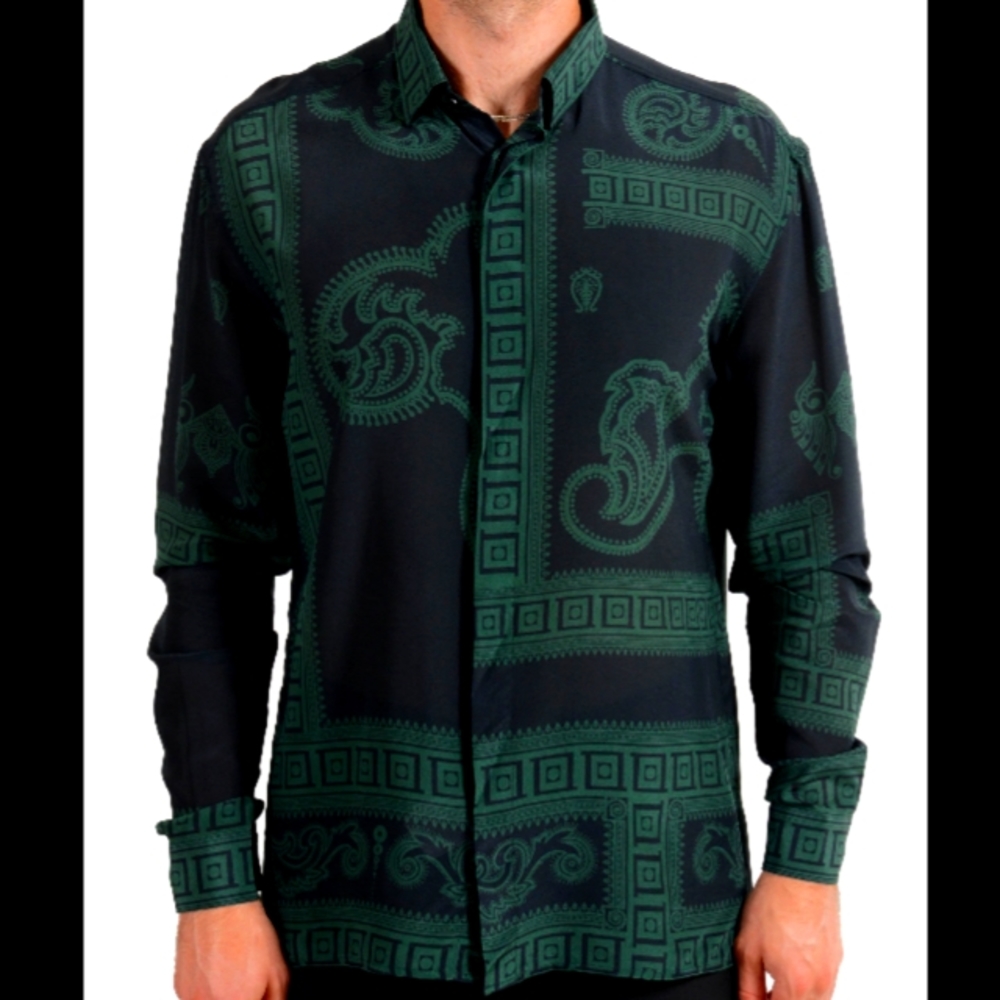 Versace collection men's long sleeve shirt